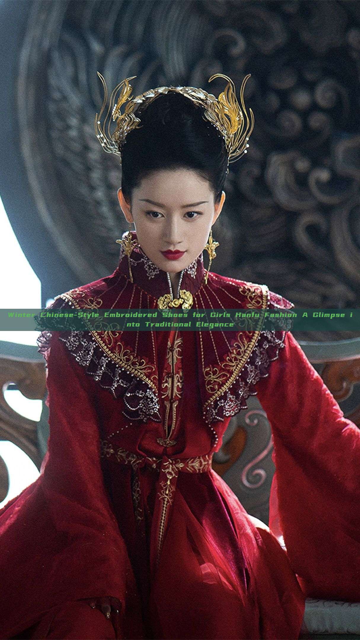 Winter Chinese-Style Embroidered Shoes for Girls Hanfu Fashion A Glimpse into Traditional Elegance