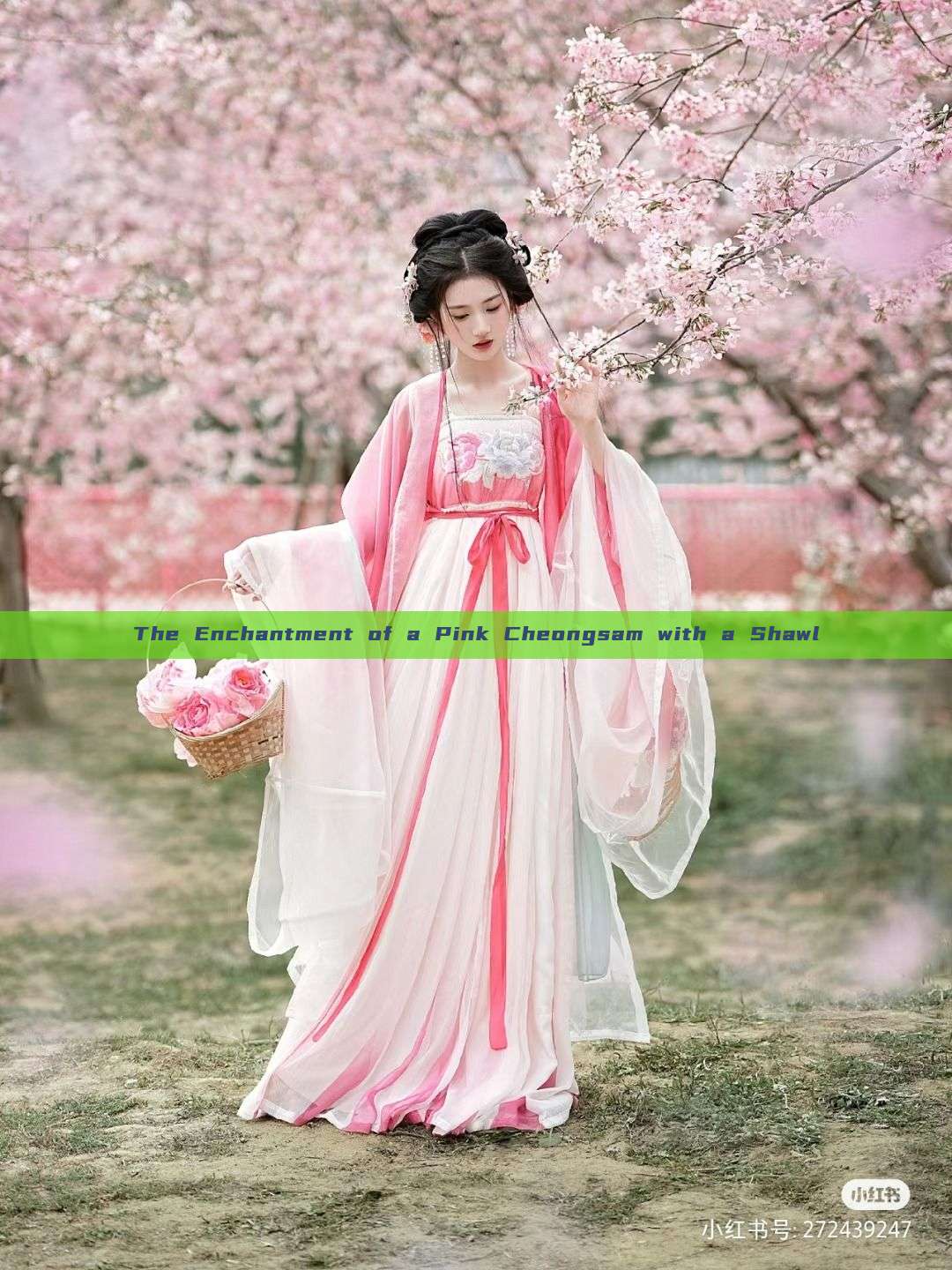 The Enchantment of a Pink Cheongsam with a Shawl The Enchantment of a Pink Cheongsam with a Shawl