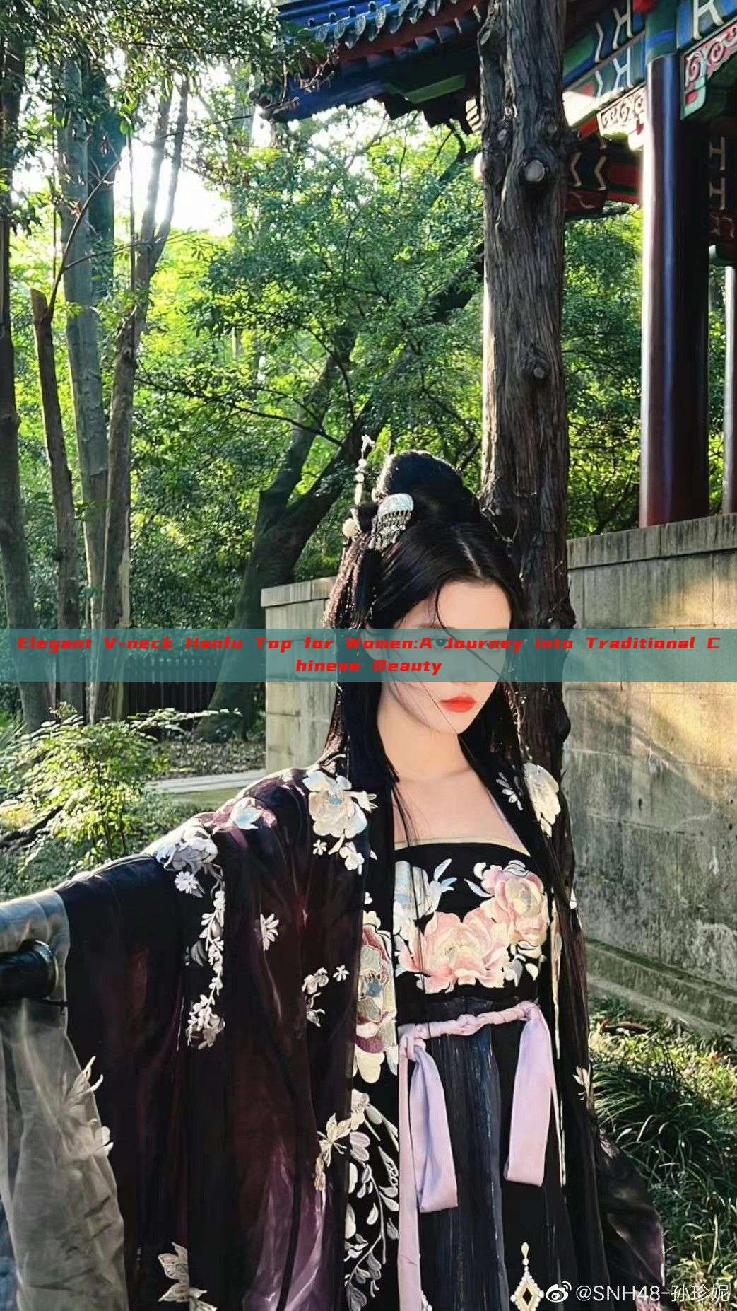 Elegant V-neck Hanfu Top for Women:A Journey into Traditional Chinese Beauty Elegant V-neck Hanfu Top for Women:A Journey into Traditional Chinese Beauty