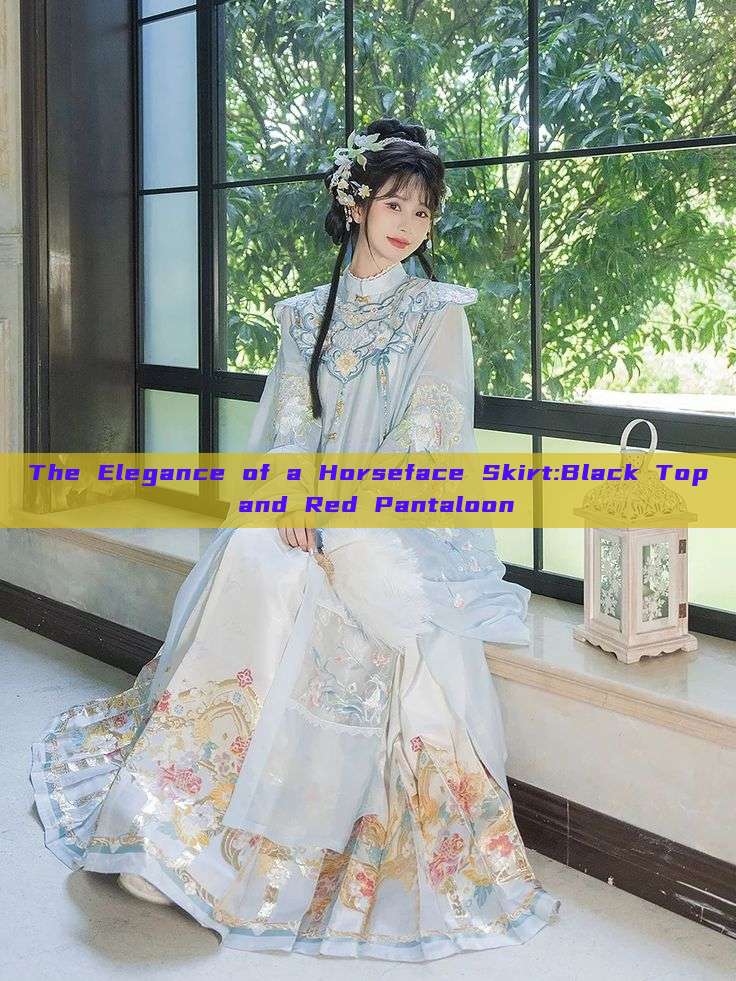 The Elegance of a Horseface Skirt:Black Top and Red Pantaloon The Elegance of a Horseface Skirt:Black Top and Red Pantaloon