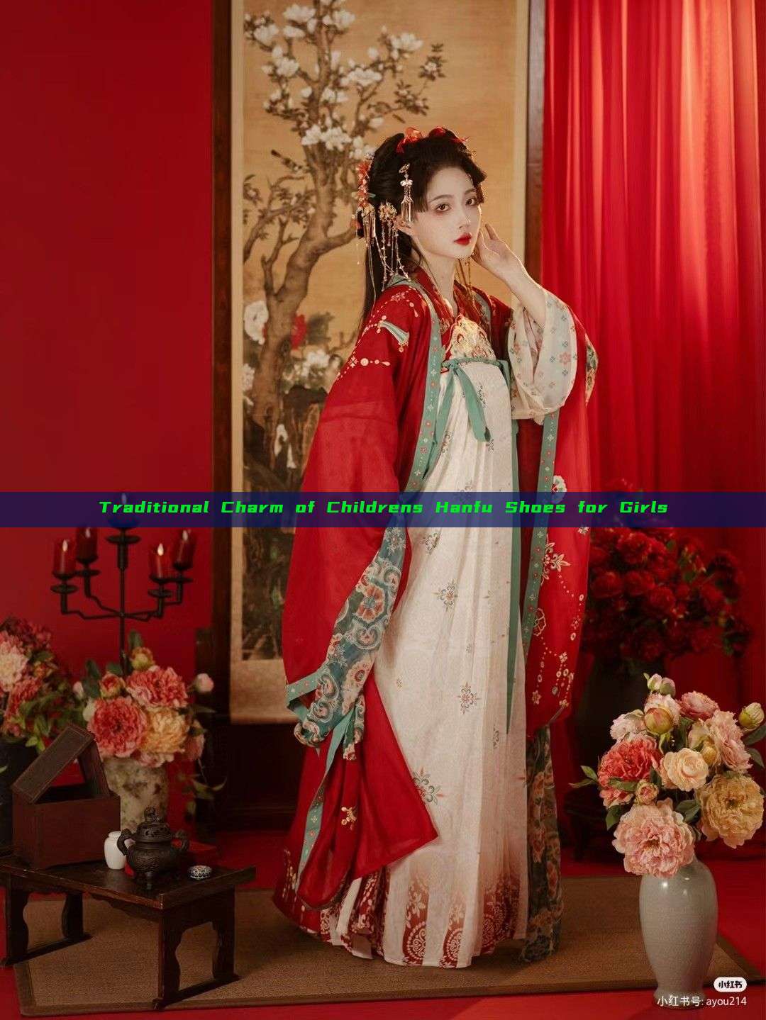 Traditional Charm of Childrens Hanfu Shoes for Girls