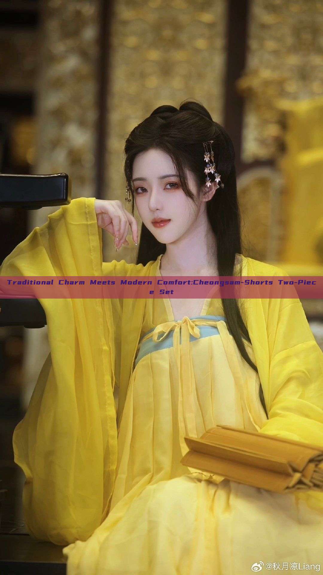 Traditional Charm Meets Modern Comfort:Cheongsam-Shorts Two-Piece Set Traditional Charm Meets Modern Comfort:Cheongsam-Shorts Two-Piece Set