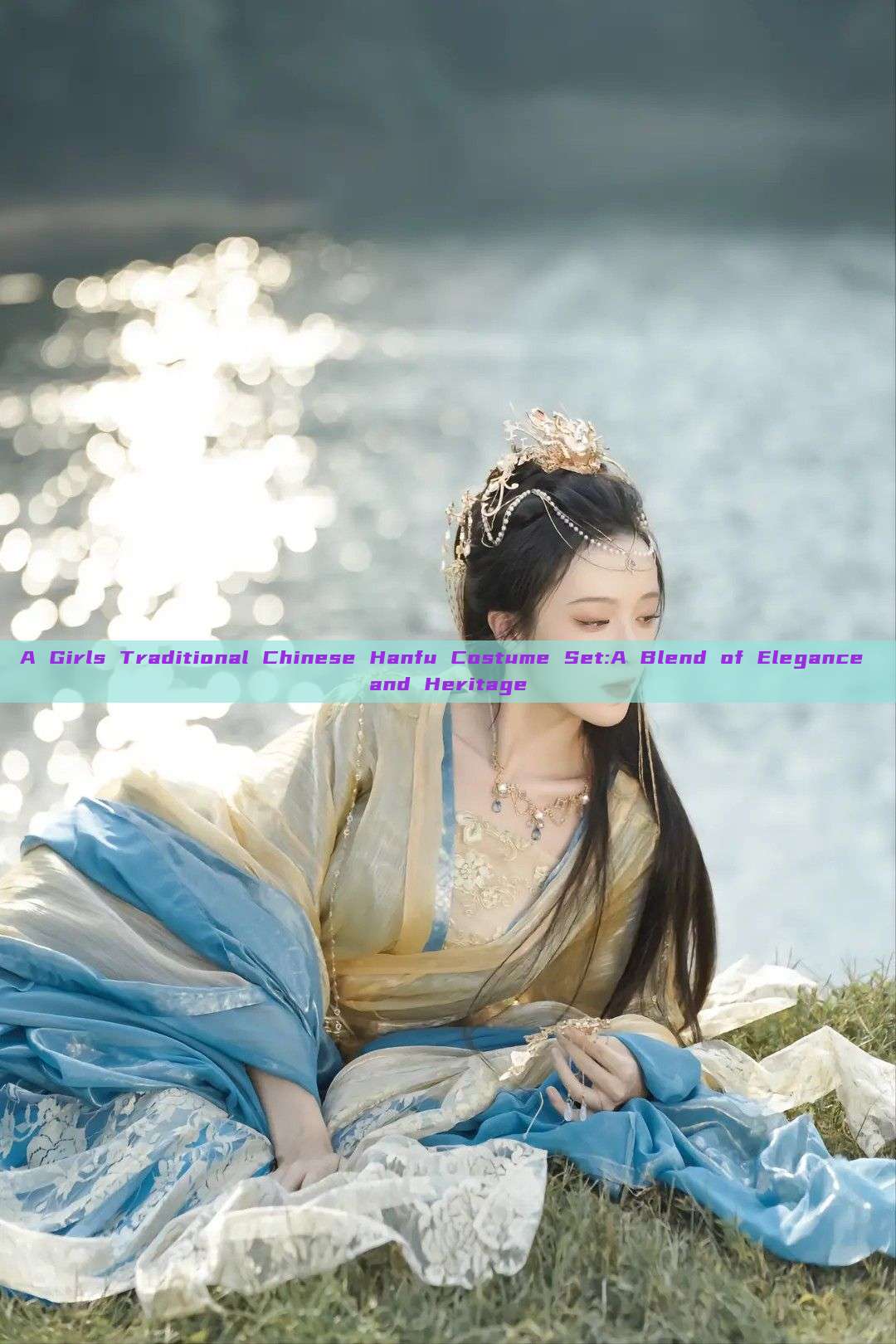 A Girls Traditional Chinese Hanfu Costume Set:A Blend of Elegance and Heritage