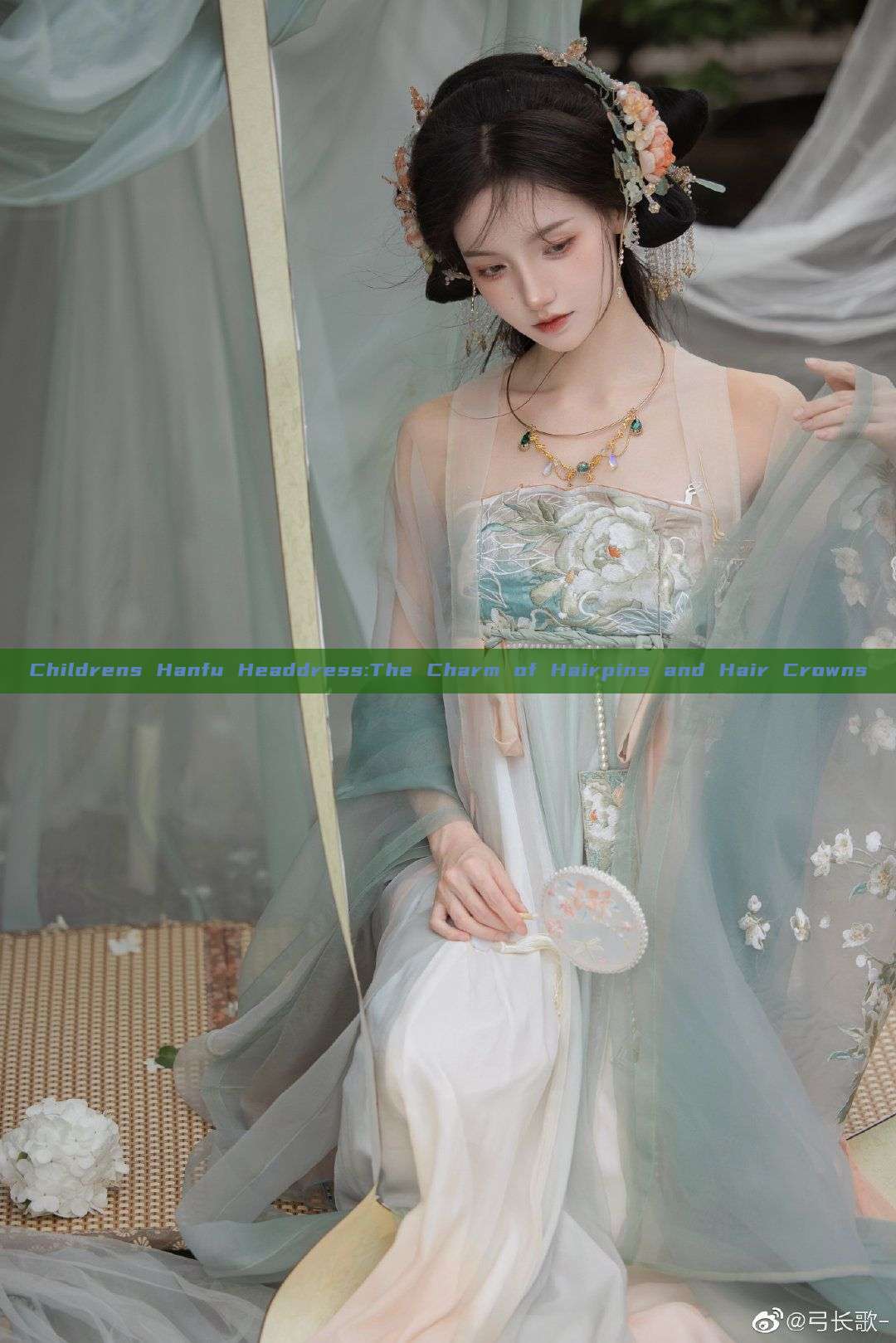 Childrens Hanfu Headdress:The Charm of Hairpins and Hair Crowns