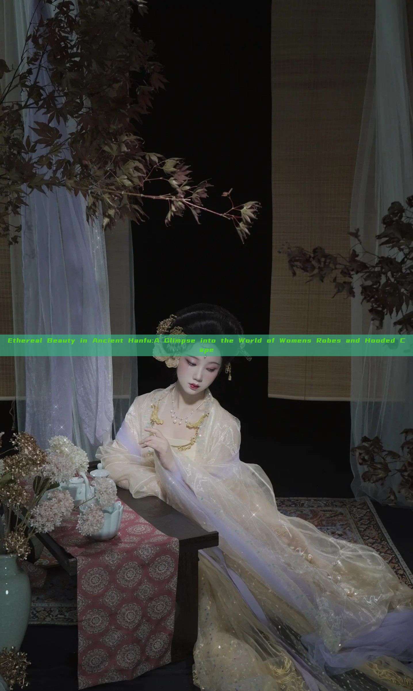 Ethereal Beauty in Ancient Hanfu:A Glimpse into the World of Womens Robes and Hooded Cape Ethereal Beauty in Ancient Hanfu:A Glimpse into the World of Womens Robes and Hooded Cape