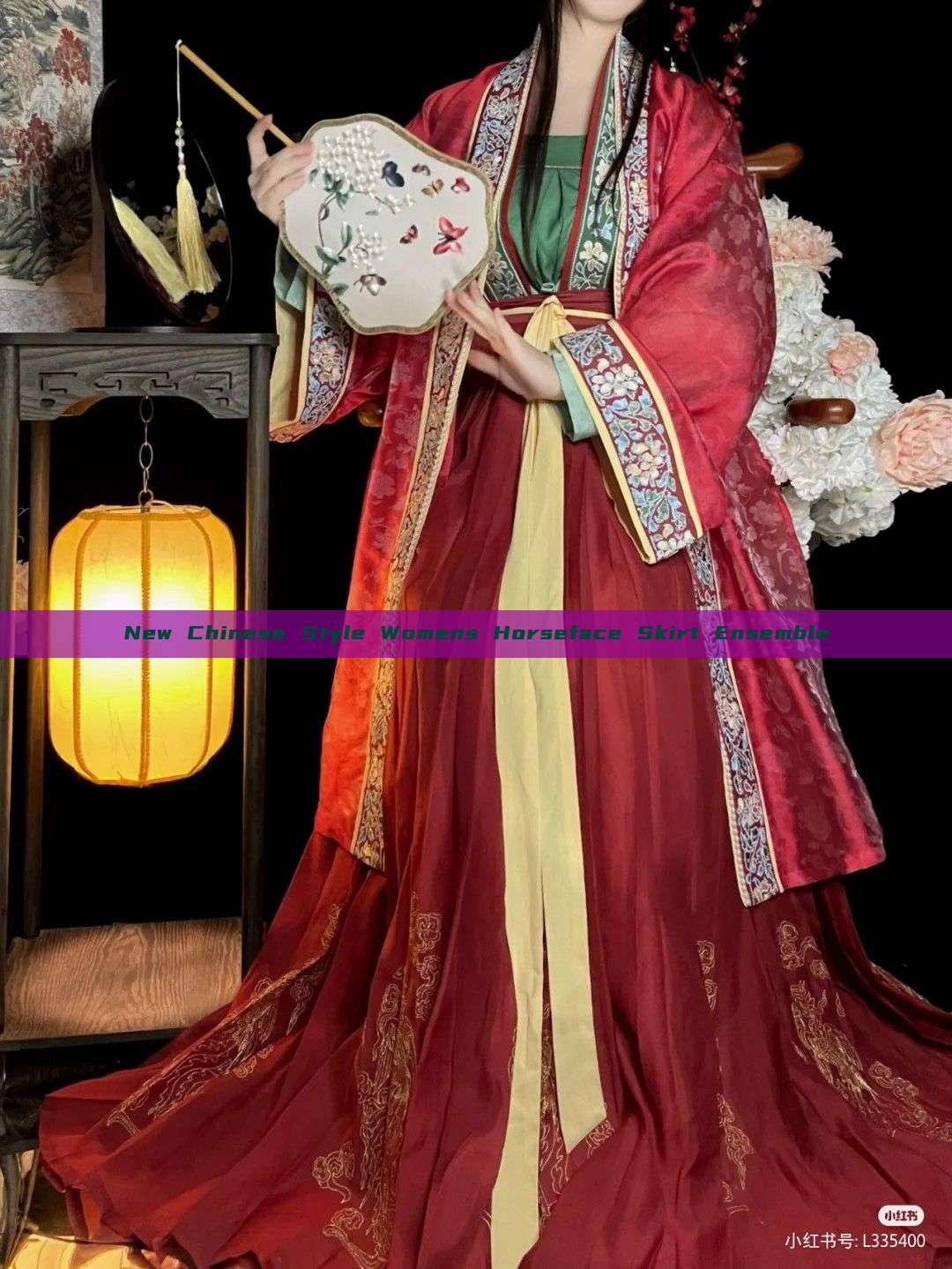 New Chinese Style Womens Horseface Skirt Ensemble