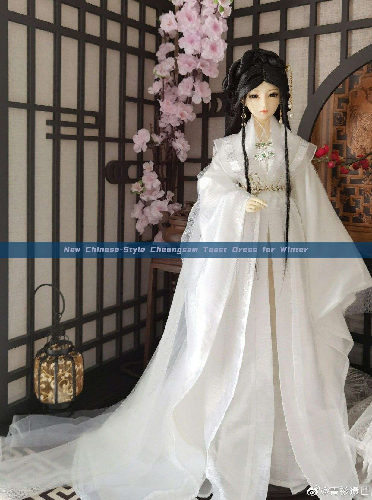 New Chinese-Style Cheongsam Toast Dress for Winter