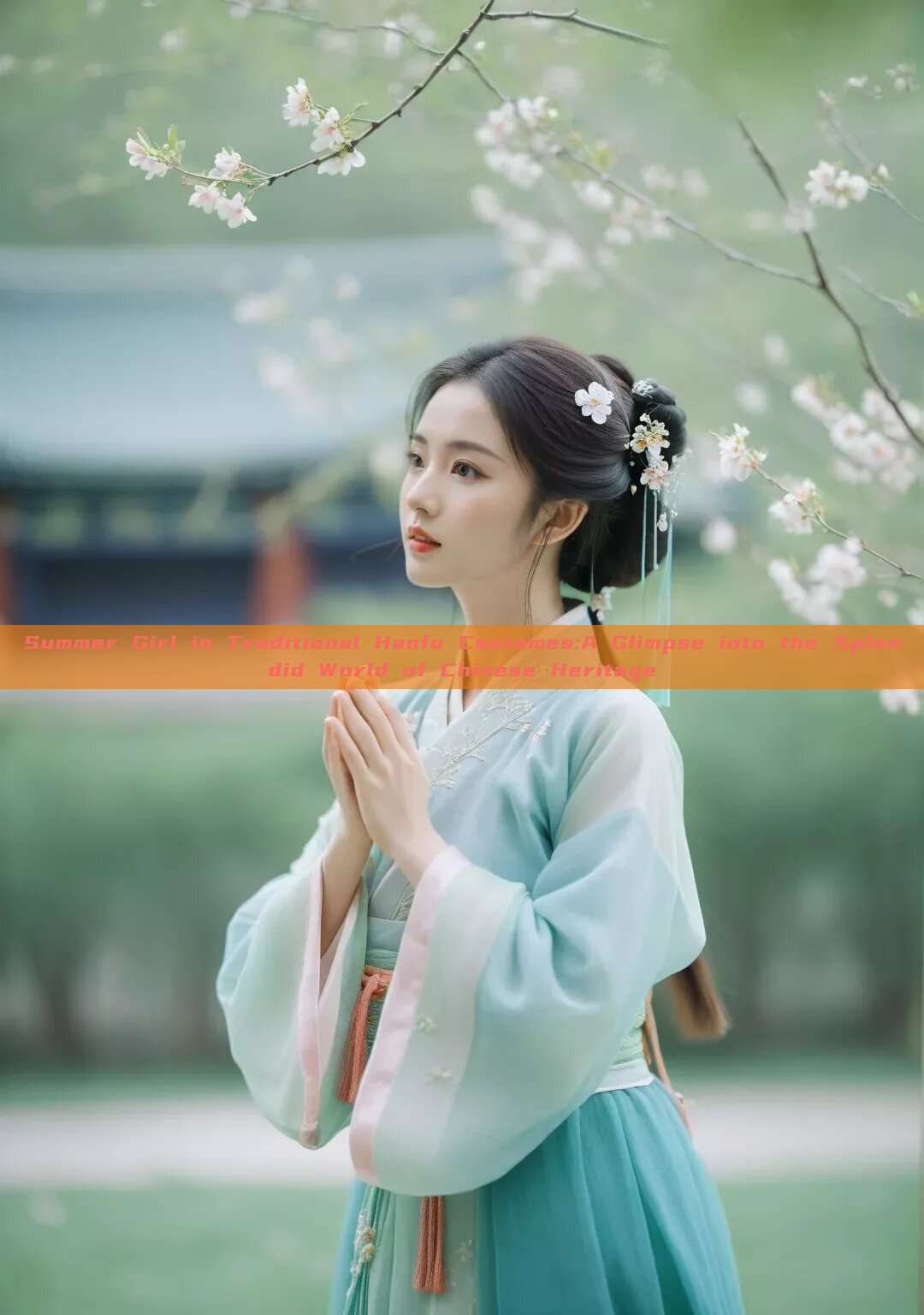 Summer Girl in Traditional Hanfu Costumes:A Glimpse into the Splendid World of Chinese Heritage