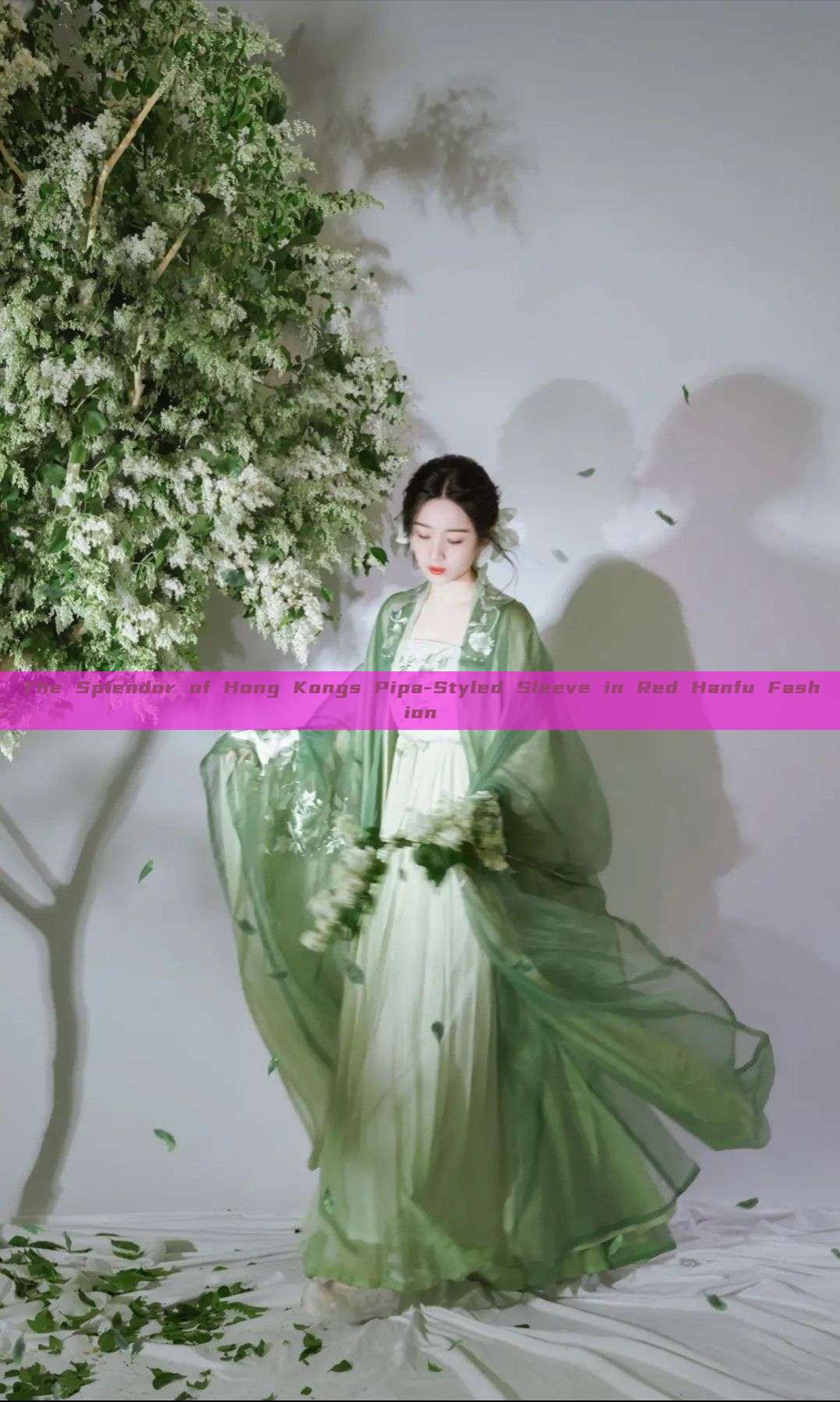 The Splendor of Hong Kongs Pipa-Styled Sleeve in Red Hanfu Fashion
