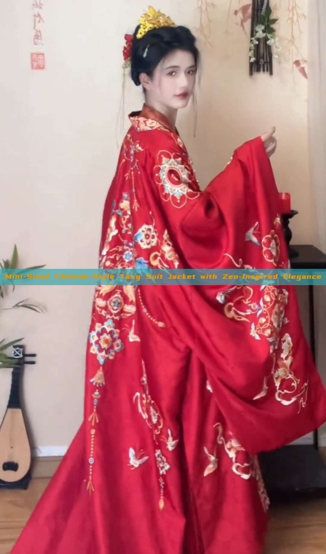 Mini-Sized Chinese-Style Tang Suit Jacket with Zen-Inspired Elegance Mini-Sized Chinese-Style Tang Suit Jacket with Zen-Inspired Elegance