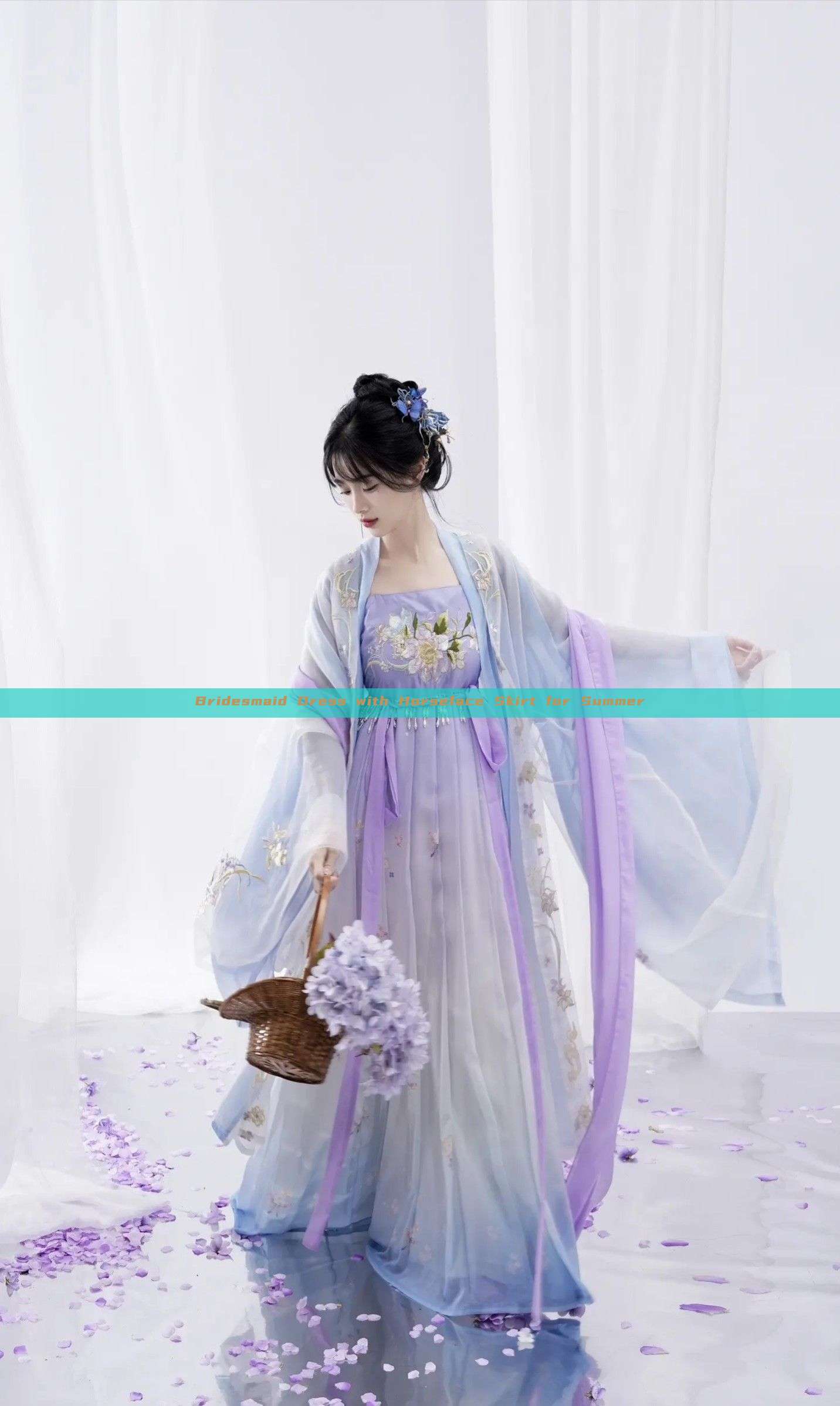 Bridesmaid Dress with Horseface Skirt for Summer