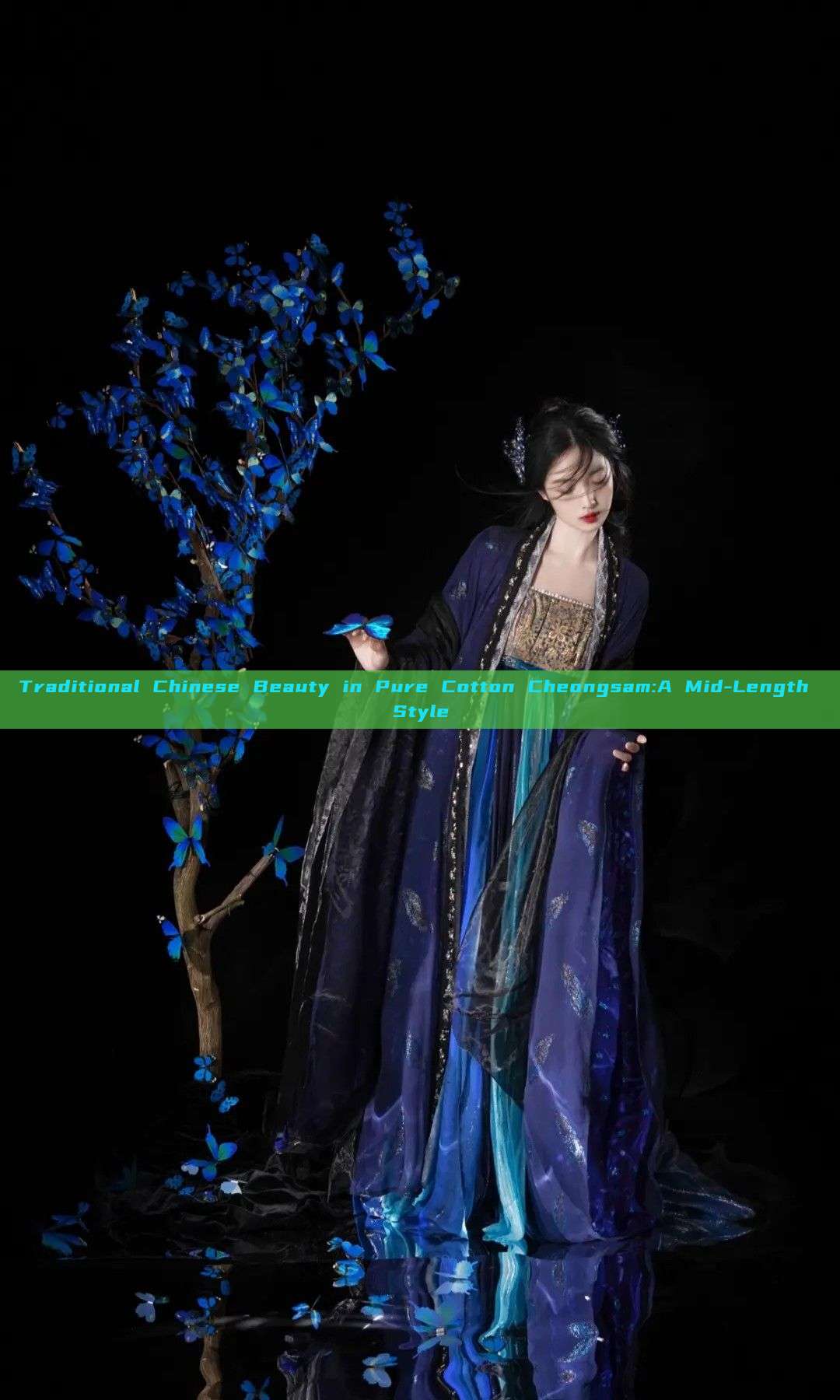 Traditional Chinese Beauty in Pure Cotton Cheongsam:A Mid-Length Style