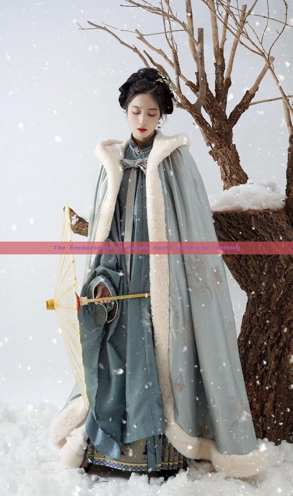 The Enchantment of Purple Hanfu Childrens Clothing