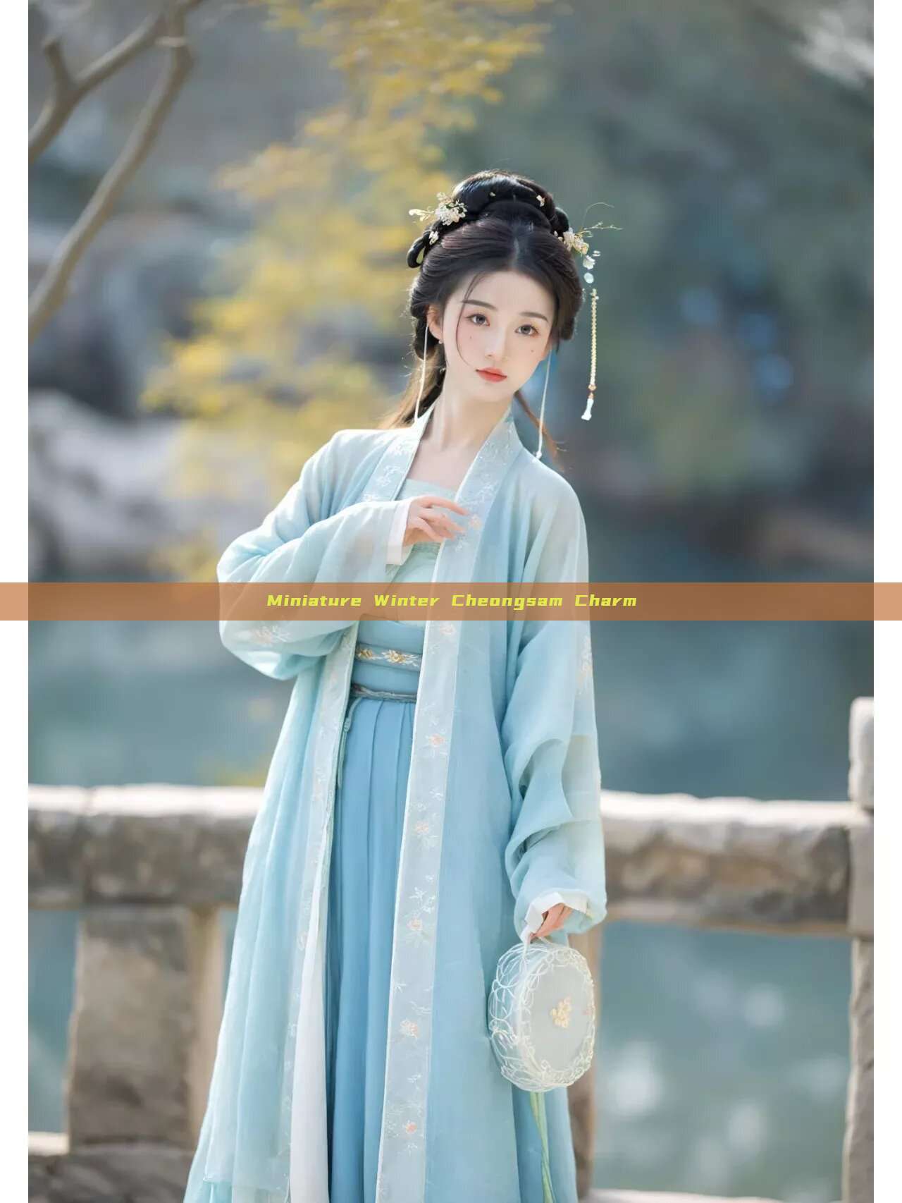 Miniature Winter Cheongsam Charm
