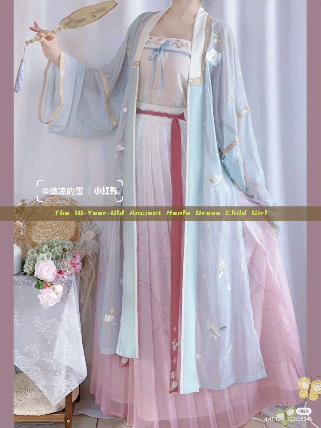 The 10-Year-Old Ancient Hanfu Dress Child Girl