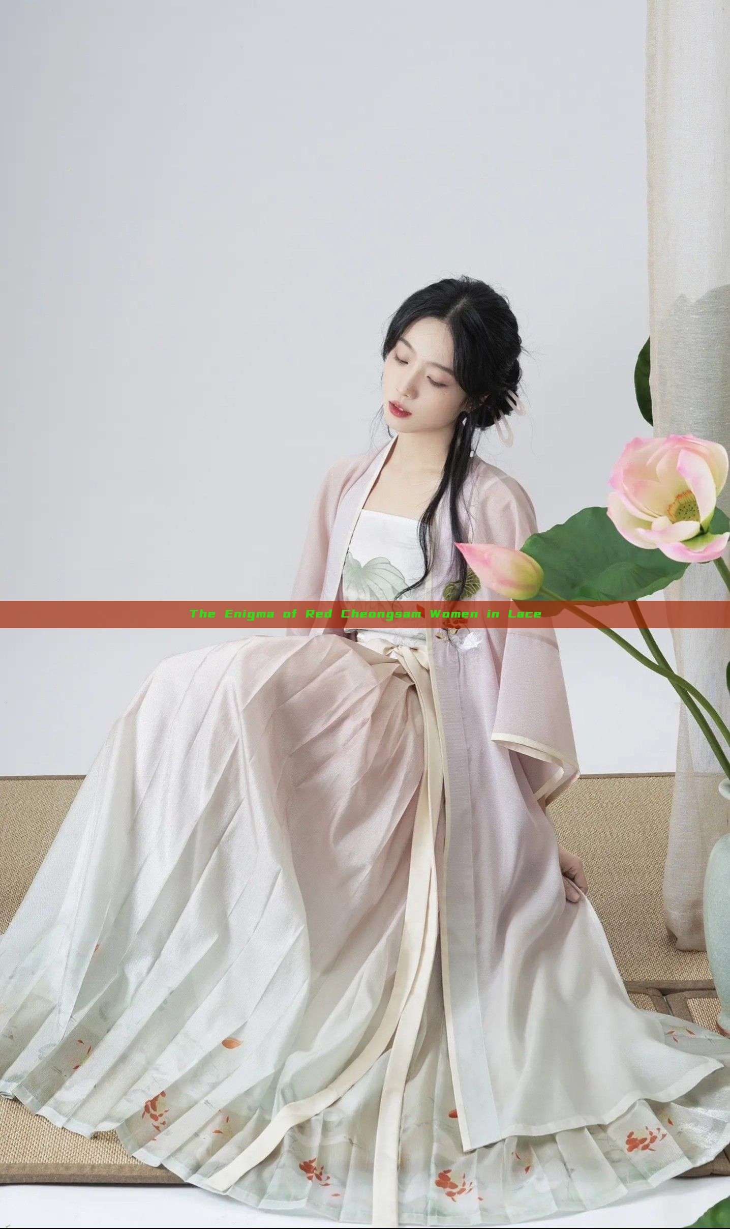 The Enigma of Red Cheongsam Women in Lace