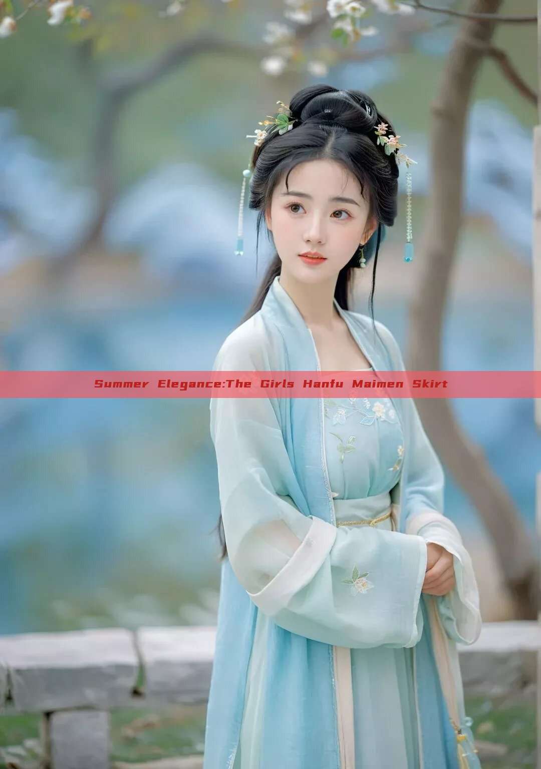 Summer Elegance:The Girls Hanfu Maimen Skirt Summer Elegance:The Girls Hanfu Maimen Skirt