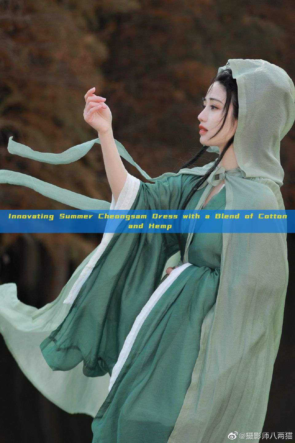 Innovating Summer Cheongsam Dress with a Blend of Cotton and Hemp