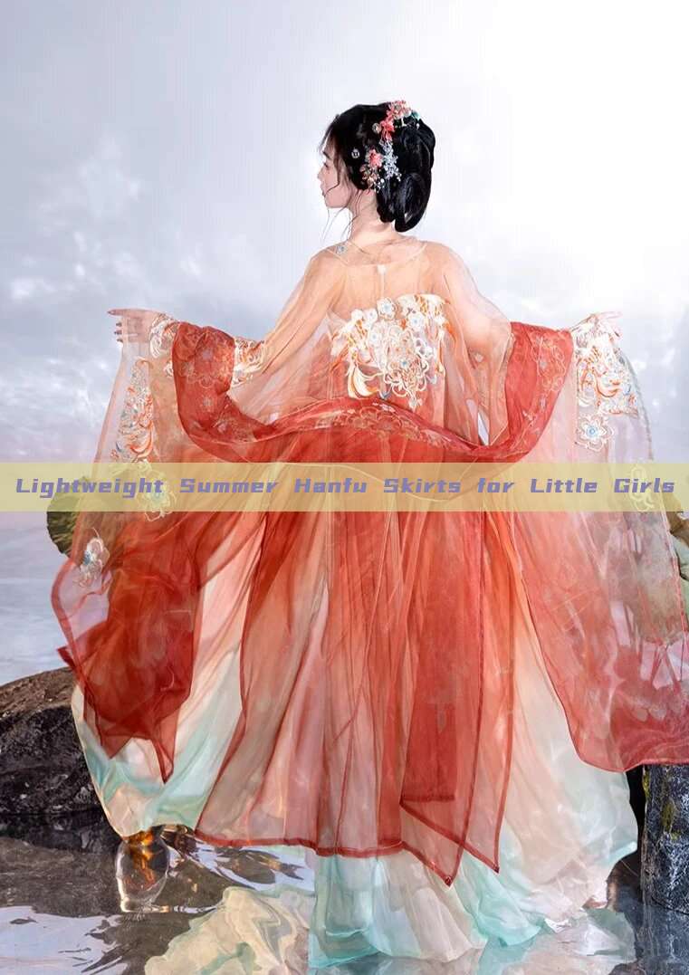 Lightweight Summer Hanfu Skirts for Little Girls