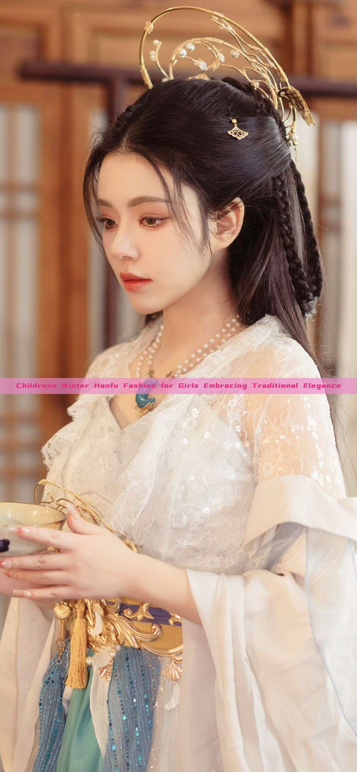 Childrens Winter Hanfu Fashion for Girls Embracing Traditional Elegance