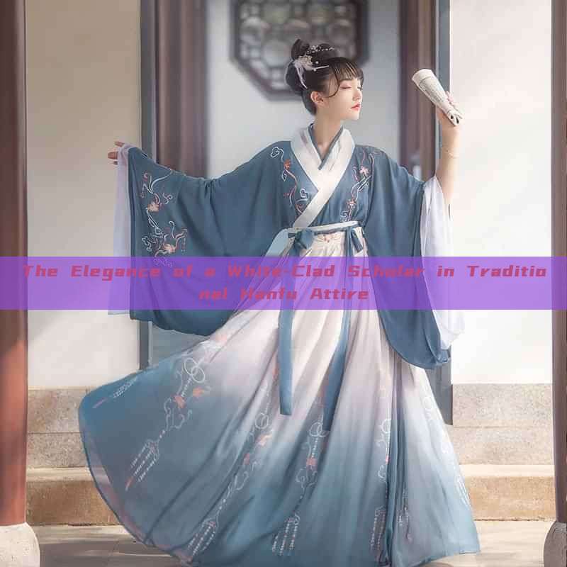 The Elegance of a White-Clad Scholar in Traditional Hanfu Attire