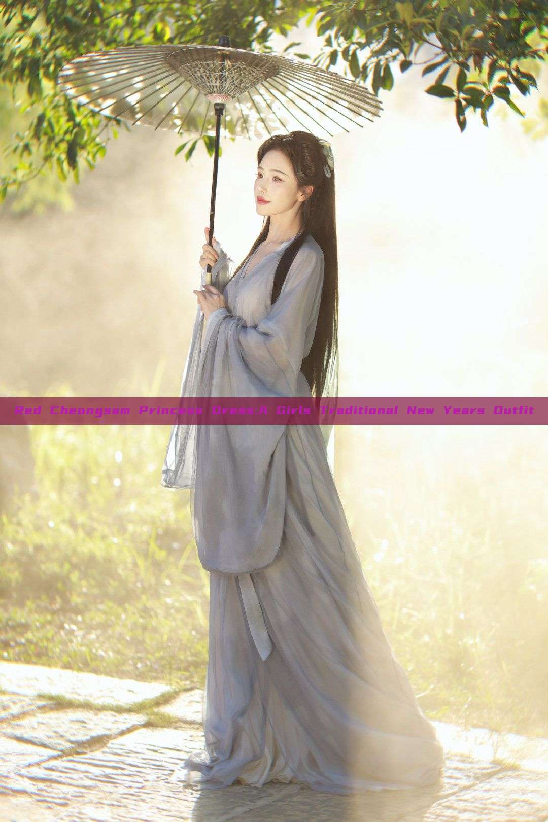Red Cheongsam Princess Dress:A Girls Traditional New Years Outfit Red Cheongsam Princess Dress:A Girls Traditional New Years Outfit