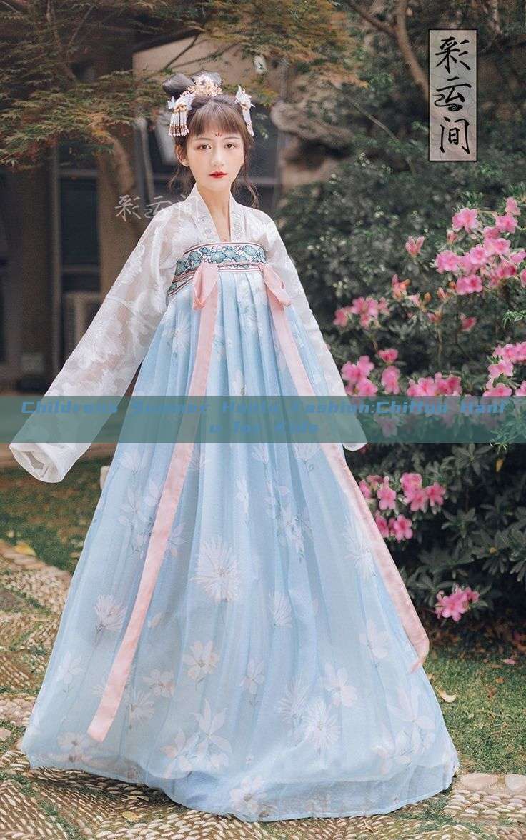 Childrens Summer Hanfu Fashion:Chiffon Hanfu for Kids Childrens Summer Hanfu Fashion:Chiffon Hanfu for Kids