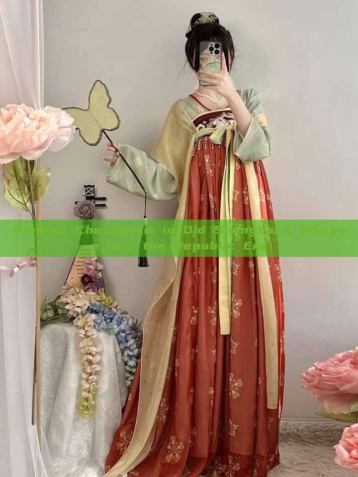 Vintage Cheongsam in Old Shanghai:A Glimpse into the Republic Era Vintage Cheongsam in Old Shanghai:A Glimpse into the Republic Era