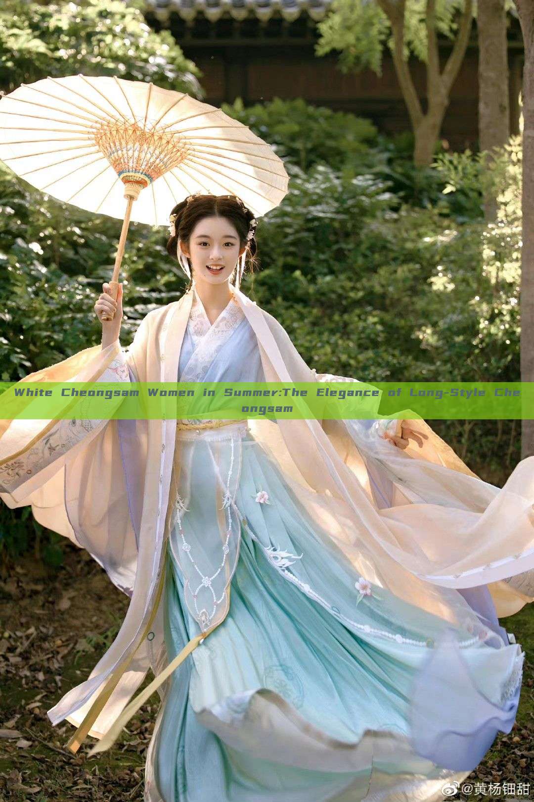 White Cheongsam Women in Summer:The Elegance of Long-Style Cheongsam White Cheongsam Women in Summer:The Elegance of Long-Style Cheongsam