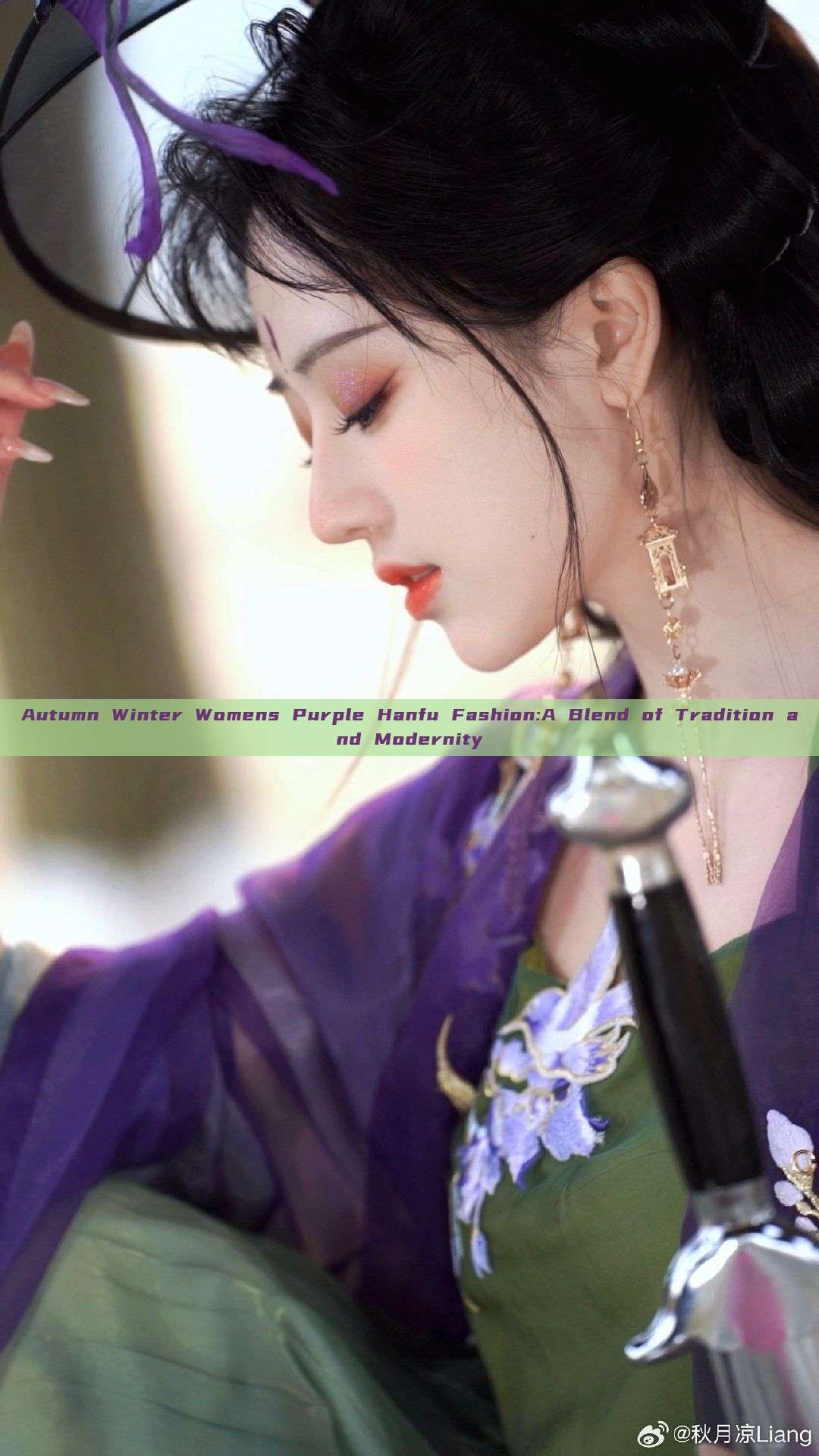 Autumn Winter Womens Purple Hanfu Fashion:A Blend of Tradition and Modernity