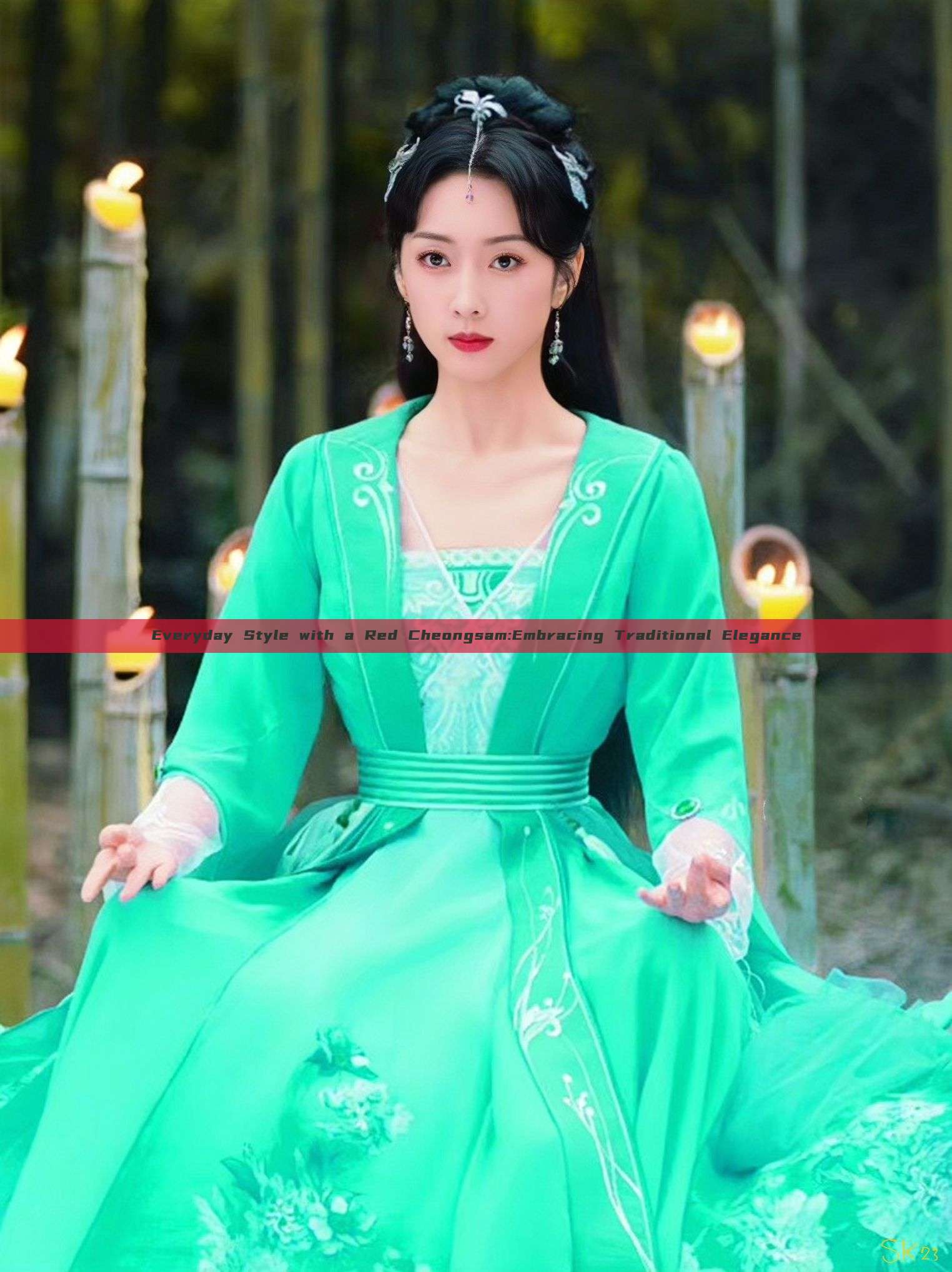 Everyday Style with a Red Cheongsam:Embracing Traditional Elegance