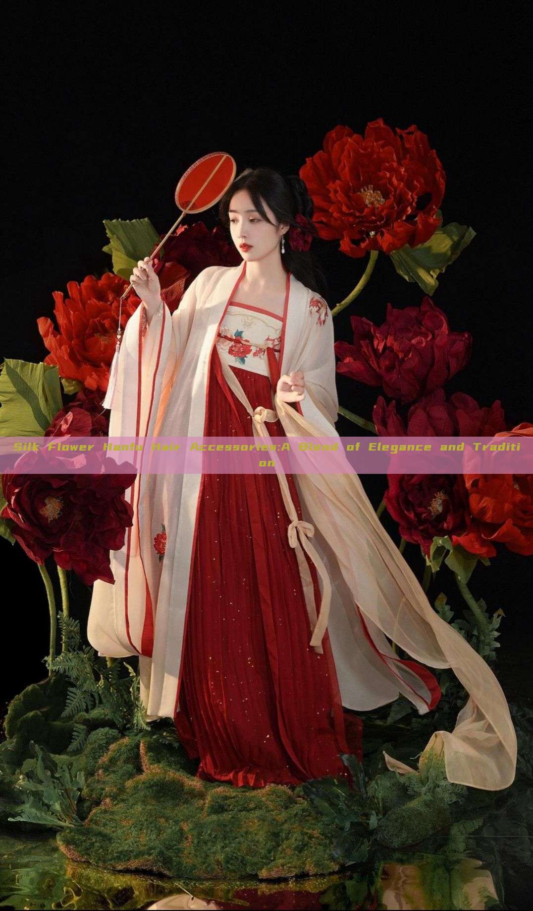 Silk Flower Hanfu Hair Accessories:A Blend of Elegance and Tradition