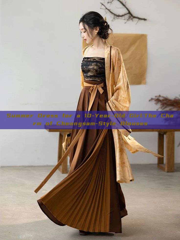 Summer Dress for a 10-Year-Old Girl:The Charm of Cheongsam-Style Blouses