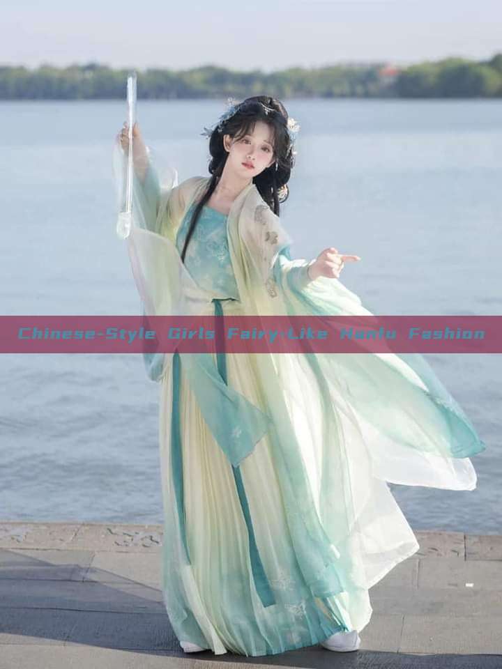 Chinese-Style Girls Fairy-Like Hanfu Fashion Chinese-Style Girls Fairy-Like Hanfu Fashion
