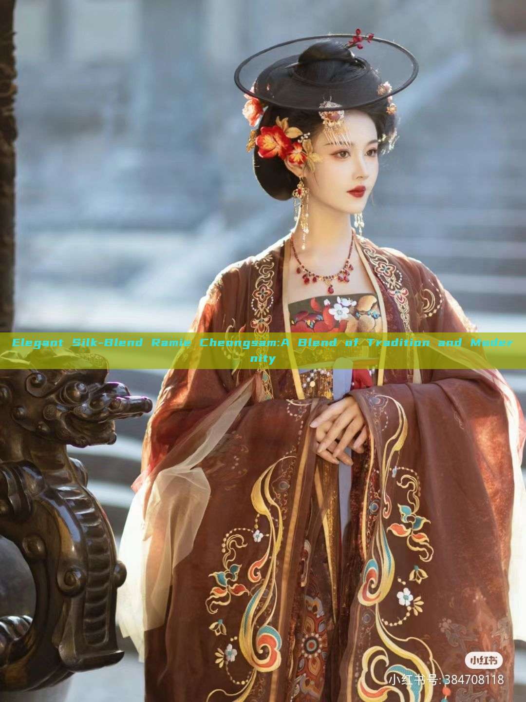 Elegant Silk-Blend Ramie Cheongsam:A Blend of Tradition and Modernity Elegant Silk-Blend Ramie Cheongsam:A Blend of Tradition and Modernity