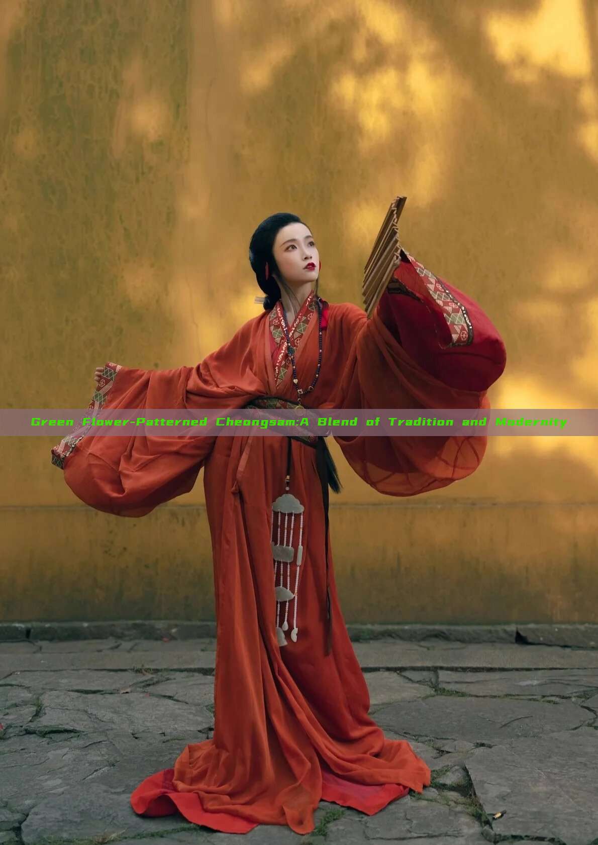 Green Flower-Patterned Cheongsam:A Blend of Tradition and Modernity Green Flower-Patterned Cheongsam:A Blend of Tradition and Modernity