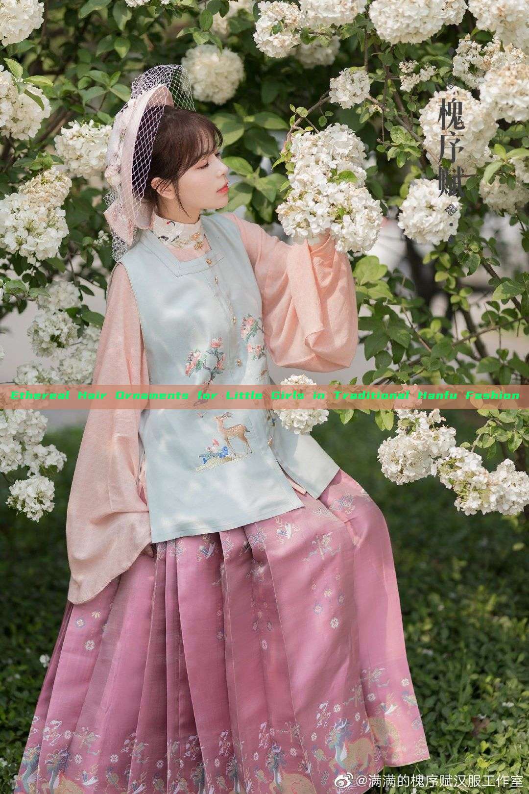 Ethereal Hair Ornaments for Little Girls in Traditional Hanfu Fashion Ethereal Hair Ornaments for Little Girls in Traditional Hanfu Fashion
