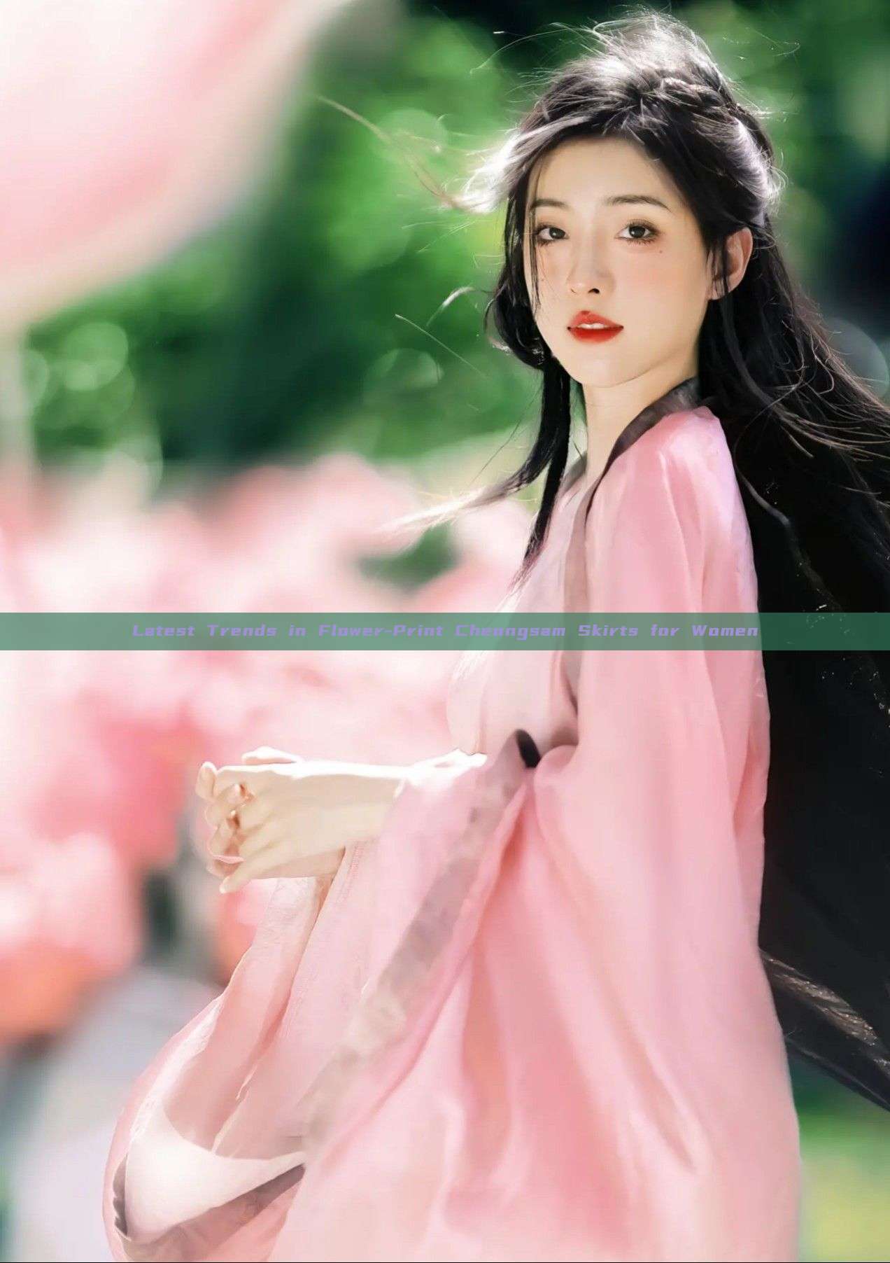 Latest Trends in Flower-Print Cheongsam Skirts for Women