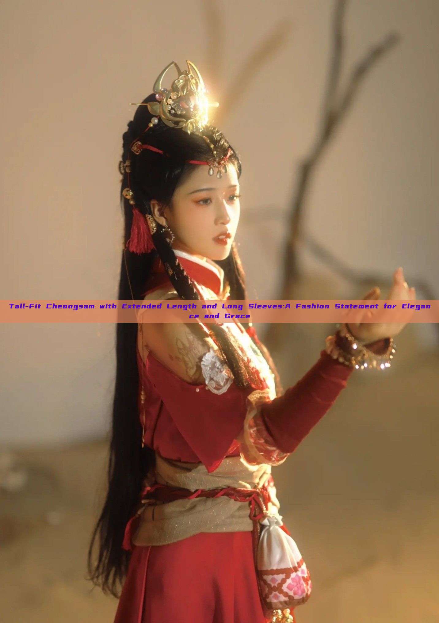 Tall-Fit Cheongsam with Extended Length and Long Sleeves:A Fashion Statement for Elegance and Grace