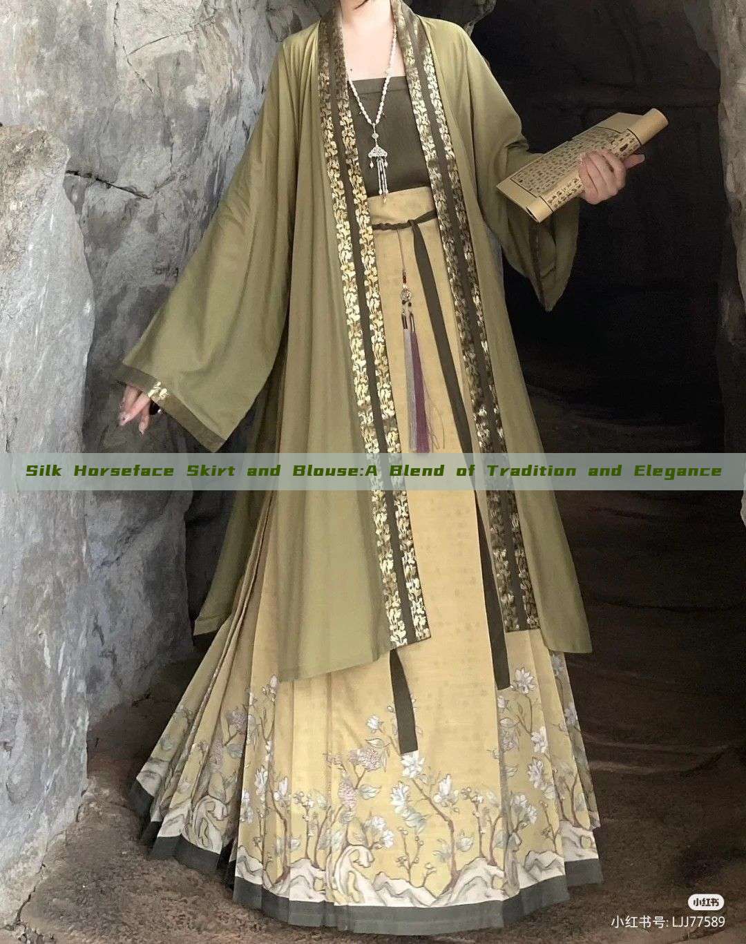 Silk Horseface Skirt and Blouse:A Blend of Tradition and Elegance Silk Horseface Skirt and Blouse:A Blend of Tradition and Elegance