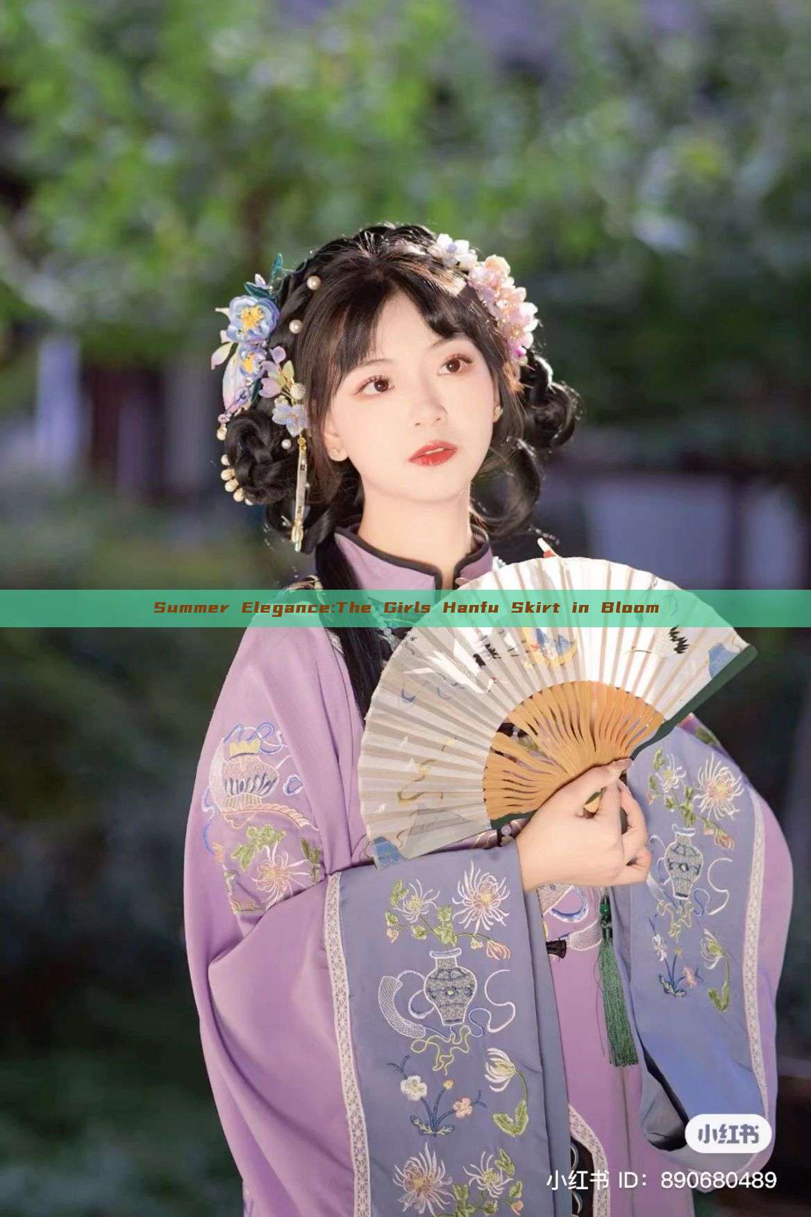 Summer Elegance:The Girls Hanfu Skirt in Bloom
