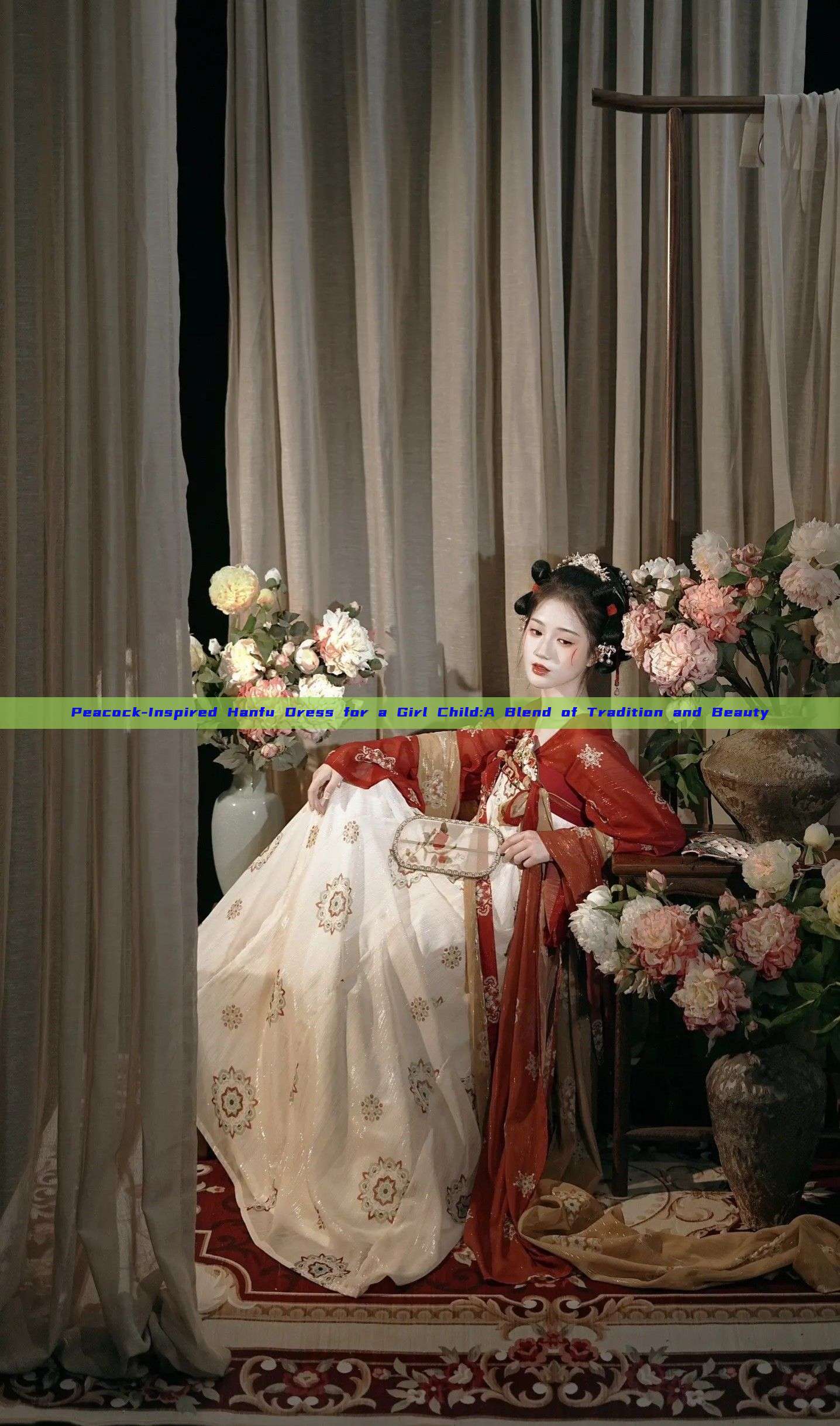 Peacock-Inspired Hanfu Dress for a Girl Child:A Blend of Tradition and Beauty Peacock-Inspired Hanfu Dress for a Girl Child:A Blend of Tradition and Beauty