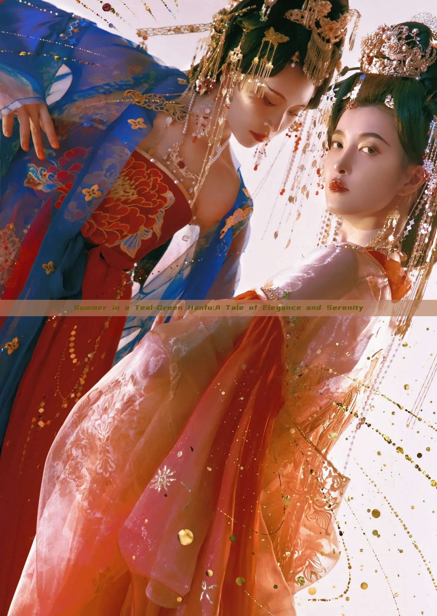 Summer in a Teal-Green Hanfu:A Tale of Elegance and Serenity Summer in a Teal-Green Hanfu:A Tale of Elegance and Serenity