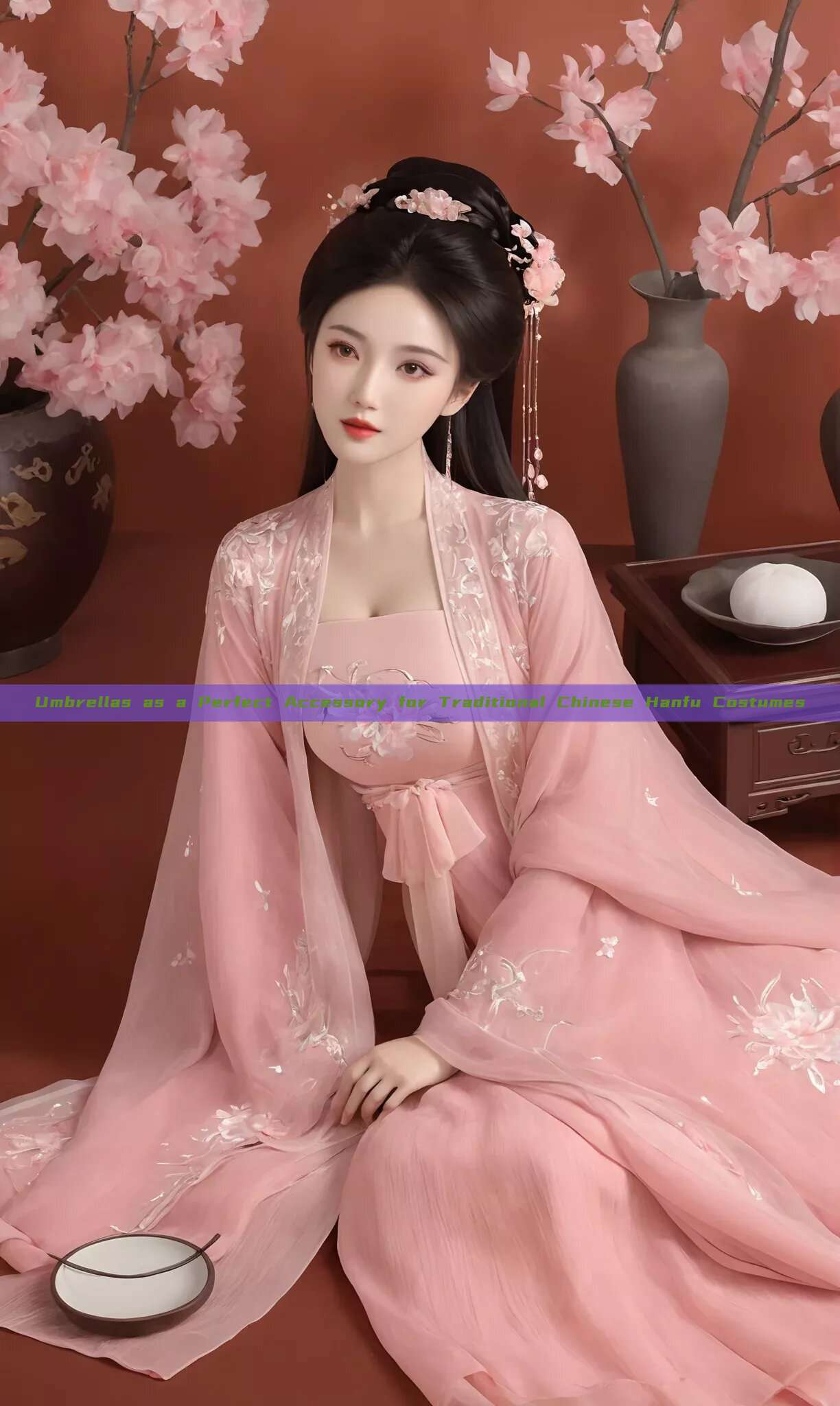Umbrellas as a Perfect Accessory for Traditional Chinese Hanfu Costumes