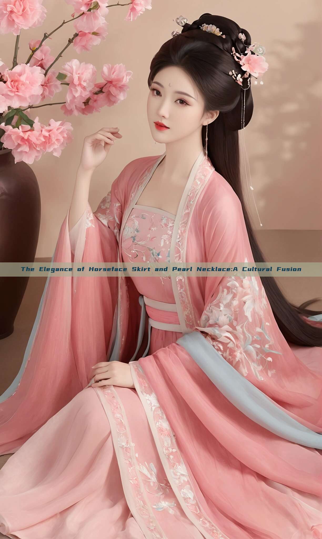 The Elegance of Horseface Skirt and Pearl Necklace:A Cultural Fusion