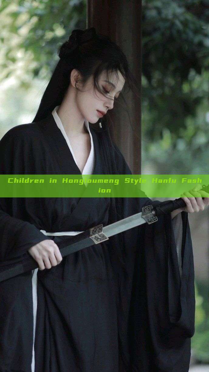 Children in Hongloumeng Style Hanfu Fashion