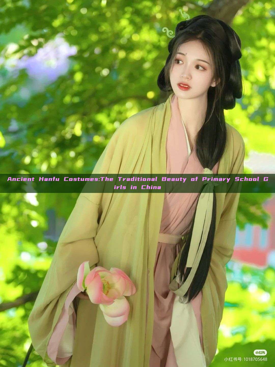 Ancient Hanfu Costumes:The Traditional Beauty of Primary School Girls in China