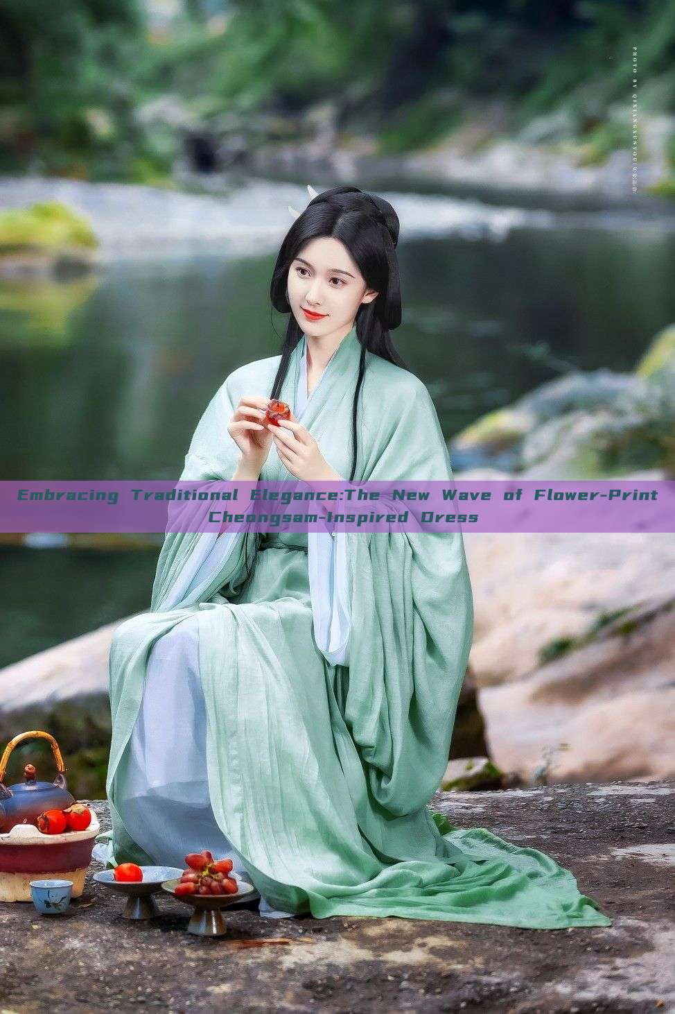 Embracing Traditional Elegance:The New Wave of Flower-Print Cheongsam-Inspired Dress