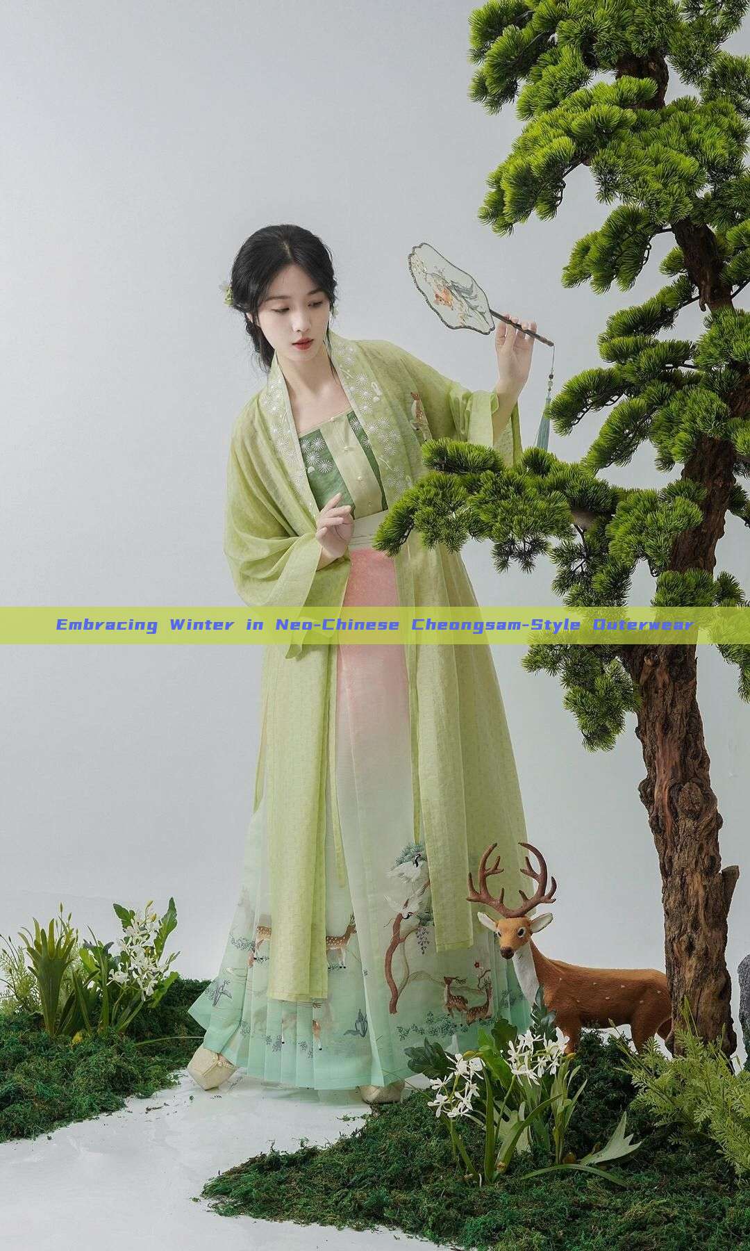 Embracing Winter in Neo-Chinese Cheongsam-Style Outerwear