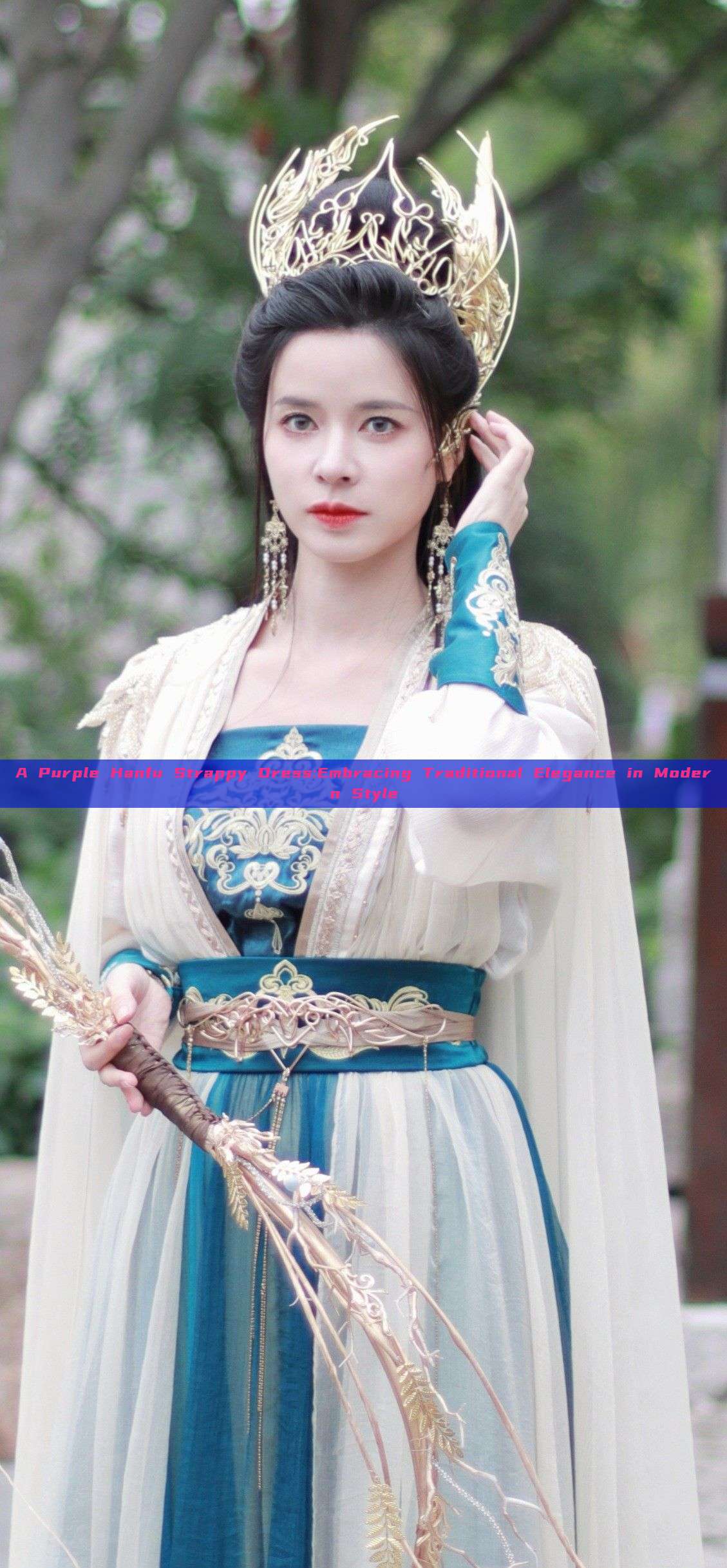 A Purple Hanfu Strappy Dress:Embracing Traditional Elegance in Modern Style A Purple Hanfu Strappy Dress:Embracing Traditional Elegance in Modern Style
